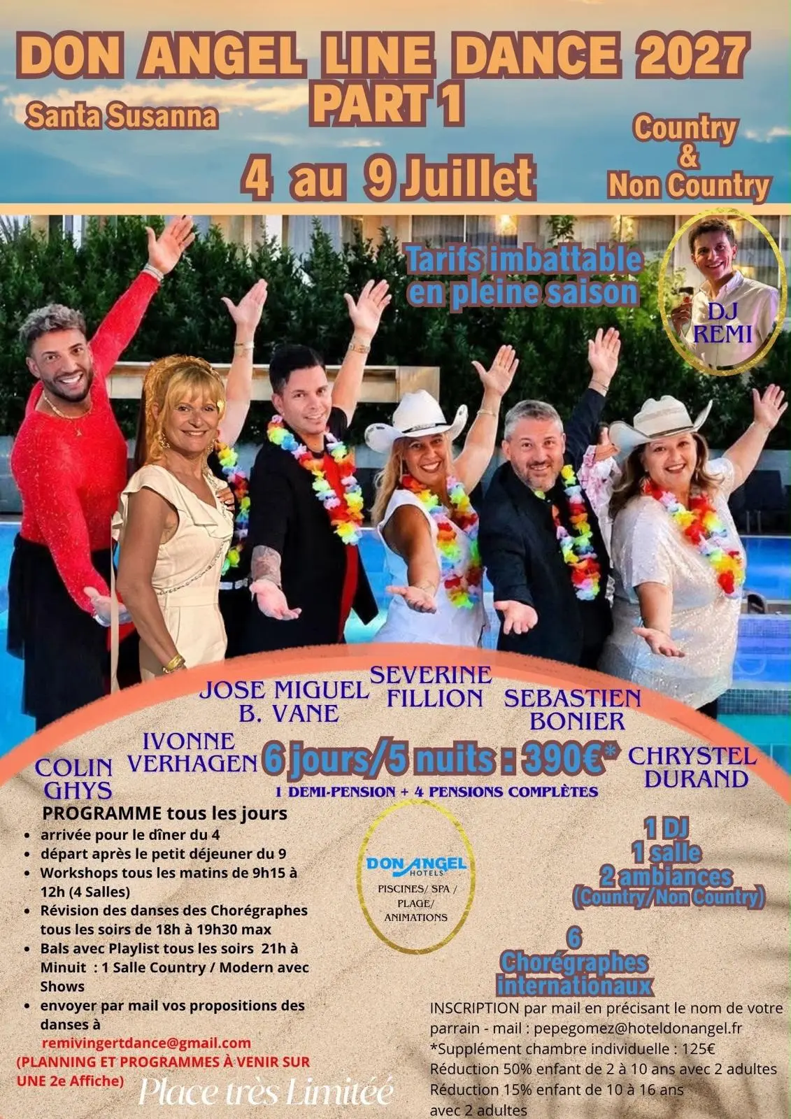 Baile en linea Julio27 Dance Line 2027 Hotel Don Angel