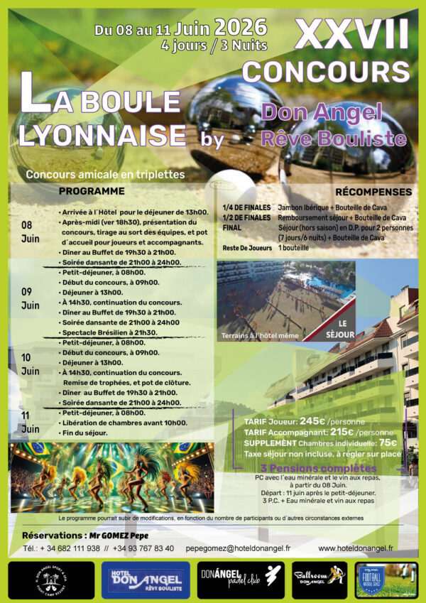 XXVII Concurso La Boule Lyonnaise Junio 2026